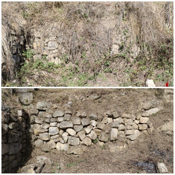 Пара слов (и пара кадров) о том, какая подготовительная работа необходима для проведения обследования на комплексе.

Кустарники, трава, наслоения земли – это все то, что может помешать успешному обследованию башенного комплекса. Некоторые объекты подвержены этому меньше, некоторые – больше. 
В качестве примера – фотографии одного из объектов башенного комплекса Нийкоте. Представителями тейпа была проведена колоссальная подготовительная работа, чтобы специалисты «АСМ Групп» смогли максимально полно обследовать комплекс и выявить все существующие объекты.

Сверху – то, как выглядел объект до подготовки.
Снизу – он же, расчищенный и подготовленный для фотофиксации.