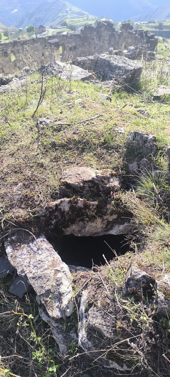 Сотрудники музея-заповедника в рамках плана работ по выявлению и учету ранее неучтенных объектов культурного наследия нашли на территории башенного комплекса «Бейни» ранее не учтенные основания 5 жилых башен с сохранившимися фрагментами стен и 1 подземный могильник с циклопической кладкой камня, обладающие признаками объектов культурного наследия.

По предварительным данным, одна из выявленных жилых башен расположена между двумя другими, образуя закрытый внутренний двор. Вход в этот двор находится с одной стороны, а выход — с другой. В башенных поселениях жилые башни часто располагались группами по фамильным кварталам вместе с пристройками и заградительными стенами.

Остальные 4 жилые башни распределены по всему комплексу. Некоторые из них сохранили арочные камни, отверстия для балок, одна башня сохранила три входных проема. 

Подземный могильник расположен в центре поселения. Входной проем открыт, сквозь который можно разглядеть костные останки. Прямо за этим могильником находится небольшое помещение, которое по внешнему виду напоминает поминальную камеру. Однако для точного определения его назначения необходимо провести археологические раскопки.

Полевые исследования на этом объекте, включающие выявление, описание, измерение и фотографирование, еще не завершены. Работы будут продолжены в ближайшее время.

Башенный комплекс «Бейни» расположен у подножия горы Маьт-Лоам. На стенах и дверных проемах у жилых башен можно видеть линейные петроглифы и другие изображения.
