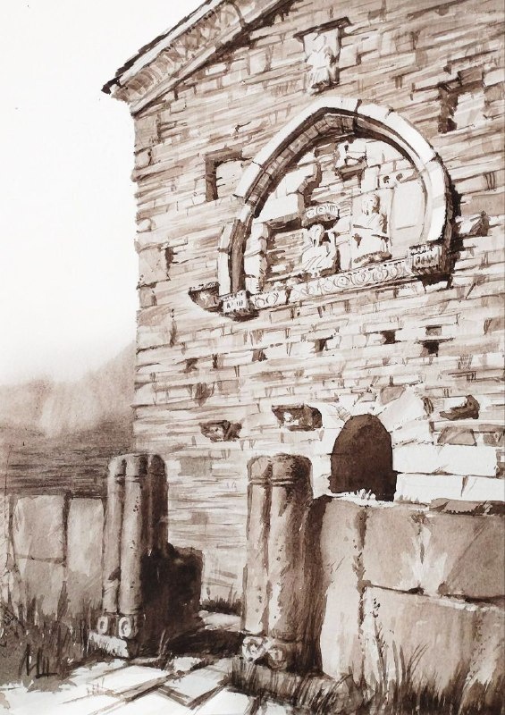 Скоро продолжатся археологические изыскания в храме Тхаба Ерды в горной Ингушетии.

Уникальный храм в XVIII и XIX веках рисовали многие путешественники, рисунки Энгельгарда и Миллера вошли в некоторые редкие дореволюционные издания.

А вот новая работа от Марии Орловой-Шейнер запечатлела Тхаба Ерды в его сегодняшнем состоянии.