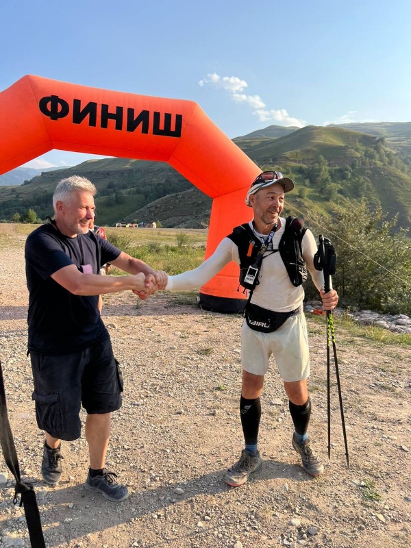 Финишировавшие участники гонки Caucas ultra trail.

Трое на дистанции.