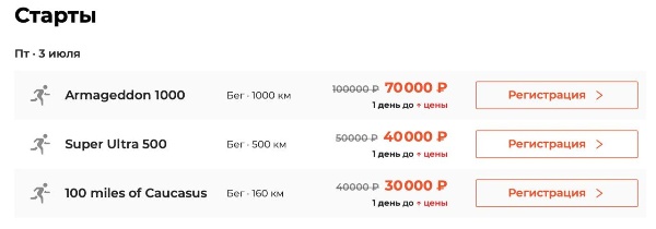 Закрываем 2025 год!

К 30 декабря 69 участников Легендарной Ультра-гонки в горах Кавказа!

Армагеддон - путь к завершению прошлой беговой жизни. 
Финиш - шаг в новую жизнь!
Гонка - разделившая жизнь на до и после. 