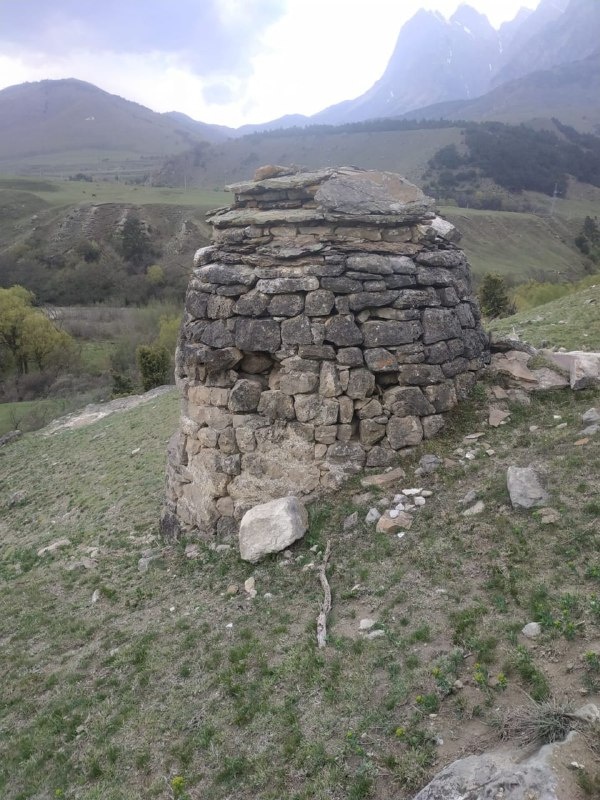 Мониторинг Таргимского ядрообразного мавзолея.
 
В эти дни сотрудниками музея-заповедника, в рамках плана работ, был проведен мониторинг Таргимского ядрообразного мавзолея.

Согласно бытующим ингушским преданиям, памятник был возведен над могилой местного героя-военачальника во второй половине XVIII в.. Впервые мавзолей был отмечен Л.П. Семёновым и И.П. Щеблыкиным.

Мавзолей имеет округлое основание и купольно-ступенчатое покрытие. В верхней части стен просматривается штукатурка бело-желтого цвета. Построен памятник на известковом растворе; кладка стен полигональная, сохранившаяся высота – 3,20 м, на южной стене имеется единственный зарешеченный лаз прямоугольной формы.

Памятнику требуются восстановительные работы.