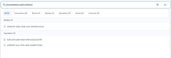 Чтобы найти страницу своего воркера (пользователя, верифицированного в Горизонте) необходимо в поисковой строке на любой странице монитора операций (ankhorizon.com) вставить ваш Horizon fid, который имеет вид как на изображении. 

В результате, в динамической выдаче получаем все упоминания fid в публичной сети Горизонта.