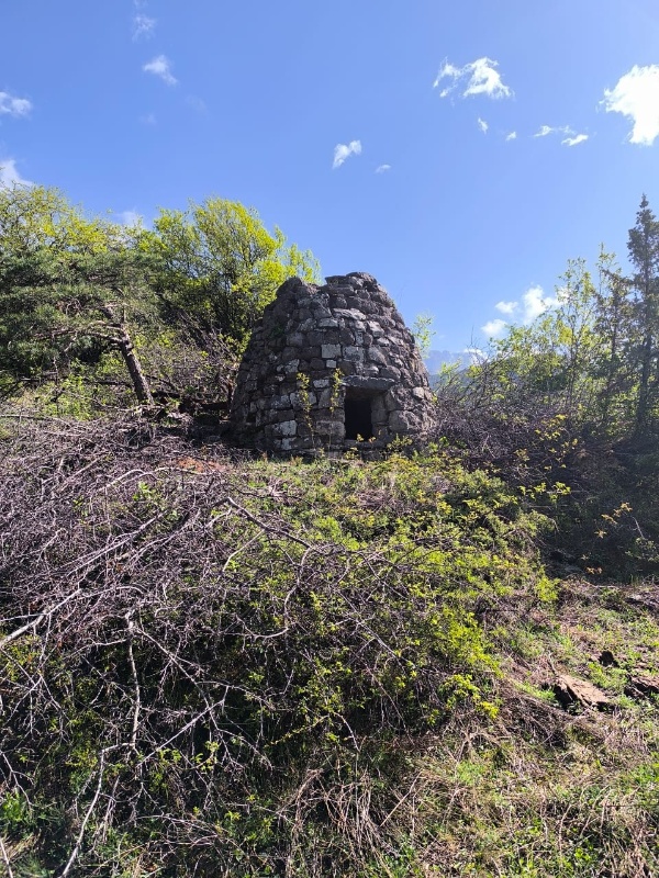Ядрообразный мавзолей «Товханти», одноименной башенной усадьбы, расположенной напротив комплекса «Меллери», на западном склоне горы.  

Усадьба состоит из 1 двухэтажной жилой башни "Зовр-г1ала", с восточной стороны к которой пристроен дворик и одного ядрообразного мавзолея, возведенного в конце 18 века и расположенного в 15 метрах южнее башни. В южной части мавзолея, в 20 см от земли расположено окно (45х55 см).  

Состояние объекта удовлетворительное, наблюдается частичное разрушение верхушки крыши, во внутренней части имеются следы обвала потолка. Сохранился на всю высоту. 

Мавзолей – это тип погребальных сооружений, монументальная мемориальная наземная постройка.

В наши дни мавзолеем называют монументальное сооружение с отсеком для хранения останков умершего и одним или несколькими залами, использующимися часто как поминальные. 

Мавзолеи строились не до, а после смерти человека и воздвигались, как правило, в честь крупных правителей, знатных или выдающихся, в какой-либо области, людей. 

Разный профессиональный уровень мастерства зодчих свидетельствует о разных периодах строительства мавзолеев. Важно отметить, что в отличии от других сооружений погребального характера на Северном Кавказе, Ингушские мавзолеи и склепы строились без применения раствора, а двускатные и четырехскатные кровли возводились в технике ложного свода.