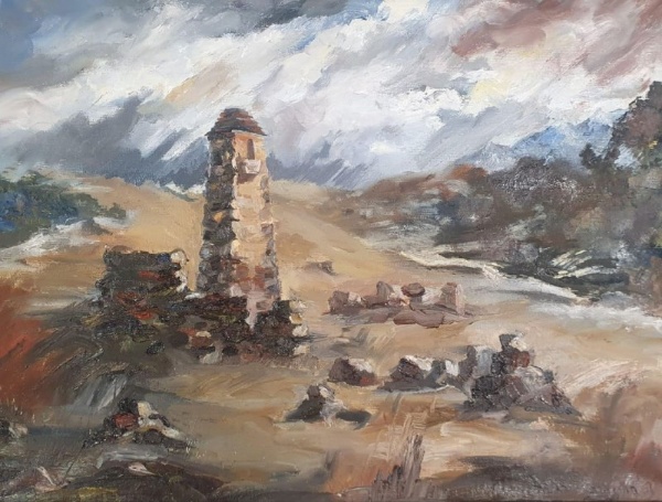 Начало лета, и в самом разгаре новые работы от "АСМ Групп", а также их коллег и друзей.

Башенный комплекс "Пялинг" от Лады Андреевны Балдиной. Масло. 2024.
