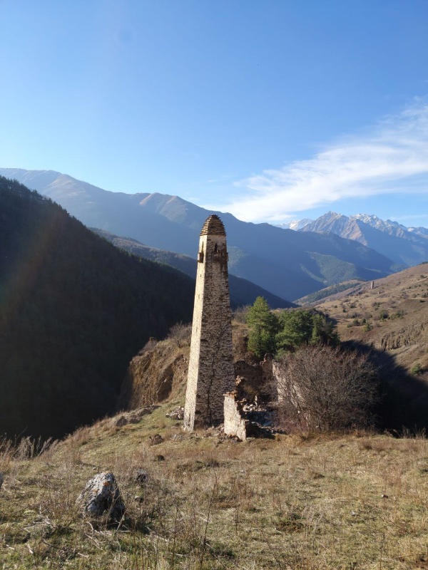 Today, specialists from ACM Group conducted another inspection of the combat tower of the Meller architectural complex in mountainous Ingushetia. Expanded vertical cracks covering almost the entire height of the tower raise serious concerns about its condition. In addition to the walls, the cracks have seriously damaged the internal stone vault. Through cracks, through which one can insert a hand, clearly indicate that the tower is in a critical condition. Urgent emergency work is needed on this unique architectural monument.
